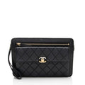 Chanel Caviar Leather Classic Trendy Pouch