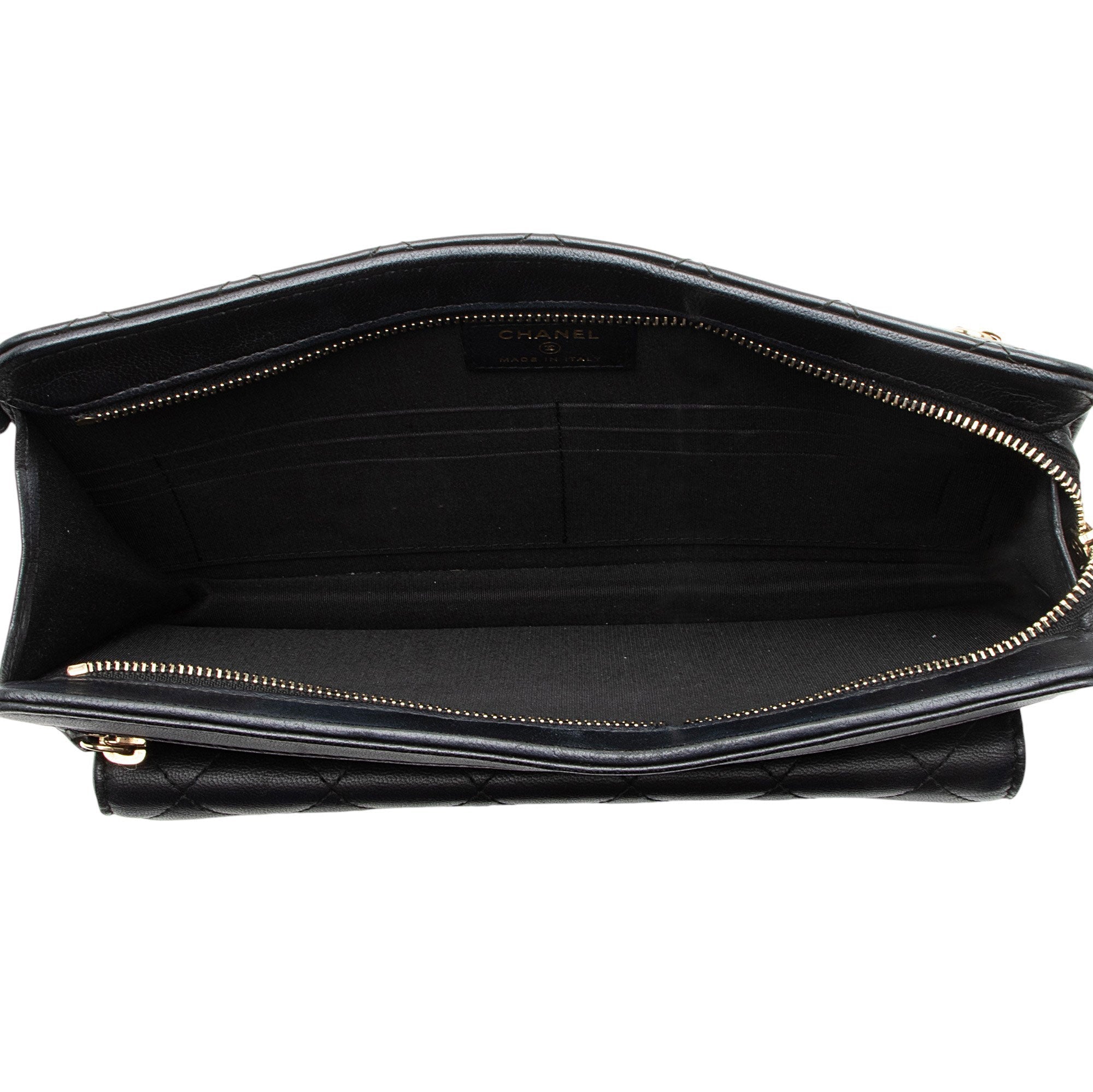 Chanel Caviar Leather Classic Trendy Pouch