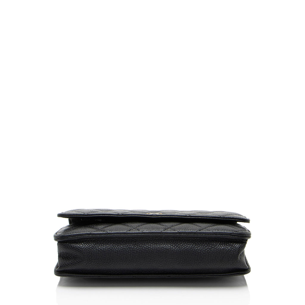 Chanel Caviar Leather Classic Wallet on Chain - FINAL SALE