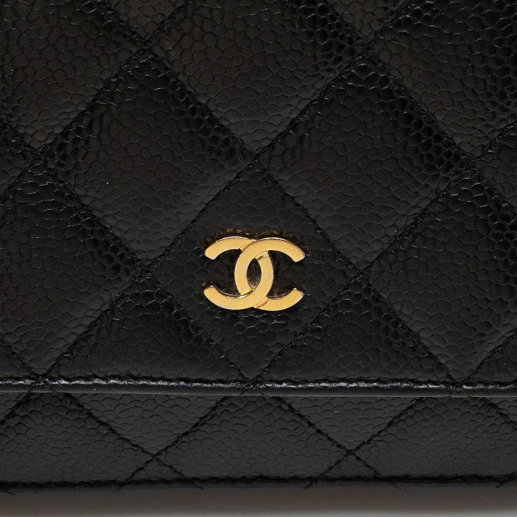Chanel Caviar Leather Classic Wallet on Chain - FINAL SALE