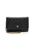 Chanel Caviar Leather Classic Wallet on Chain - FINAL SALE