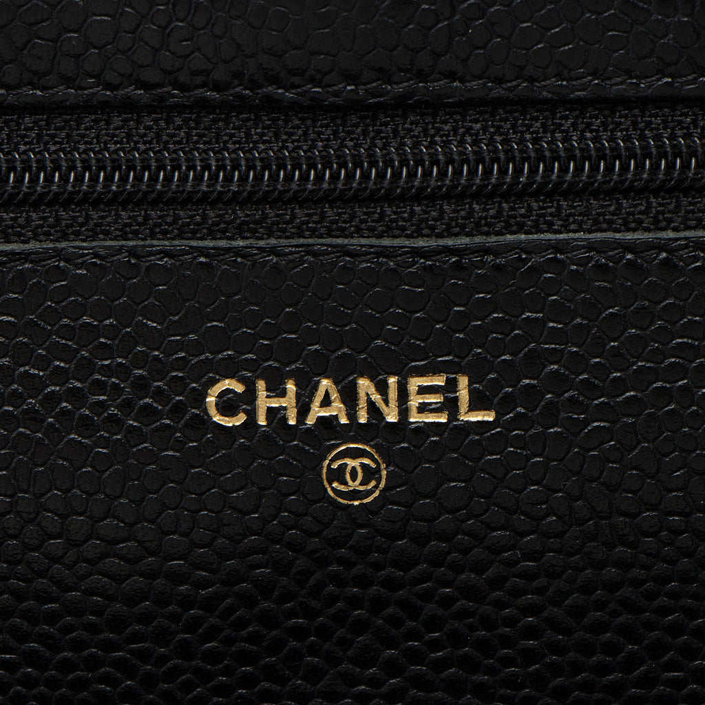 Chanel Caviar Leather Classic Wallet on Chain - FINAL SALE