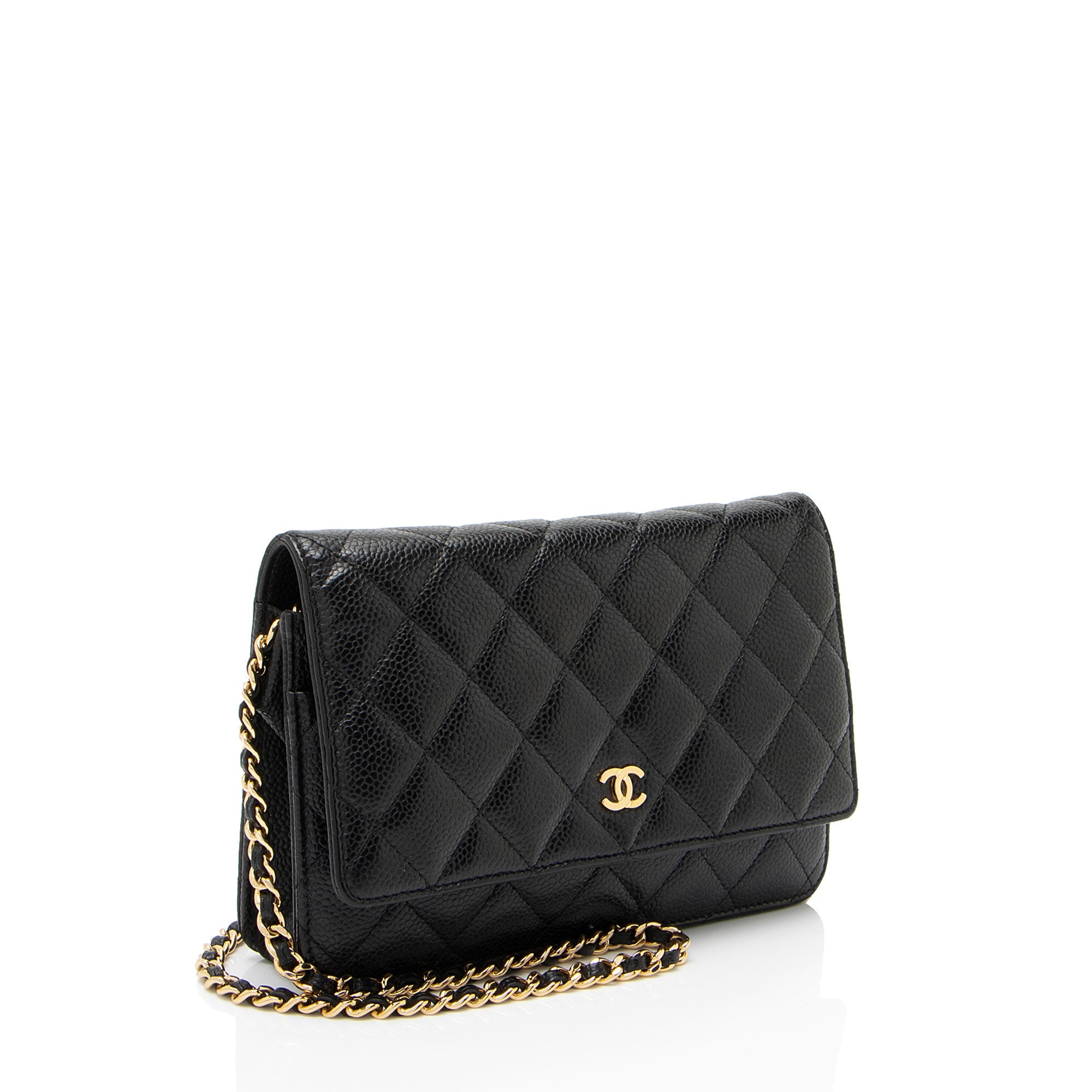 Chanel Caviar Leather Classic Wallet on Chain - FINAL SALE