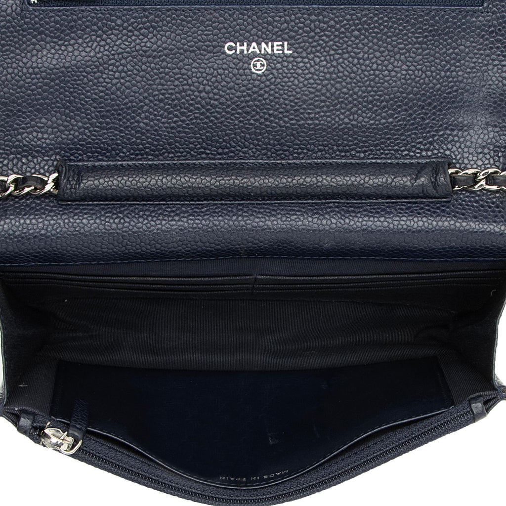 Chanel Caviar Leather Classic Wallet on Chain Bag (SHF-23078)