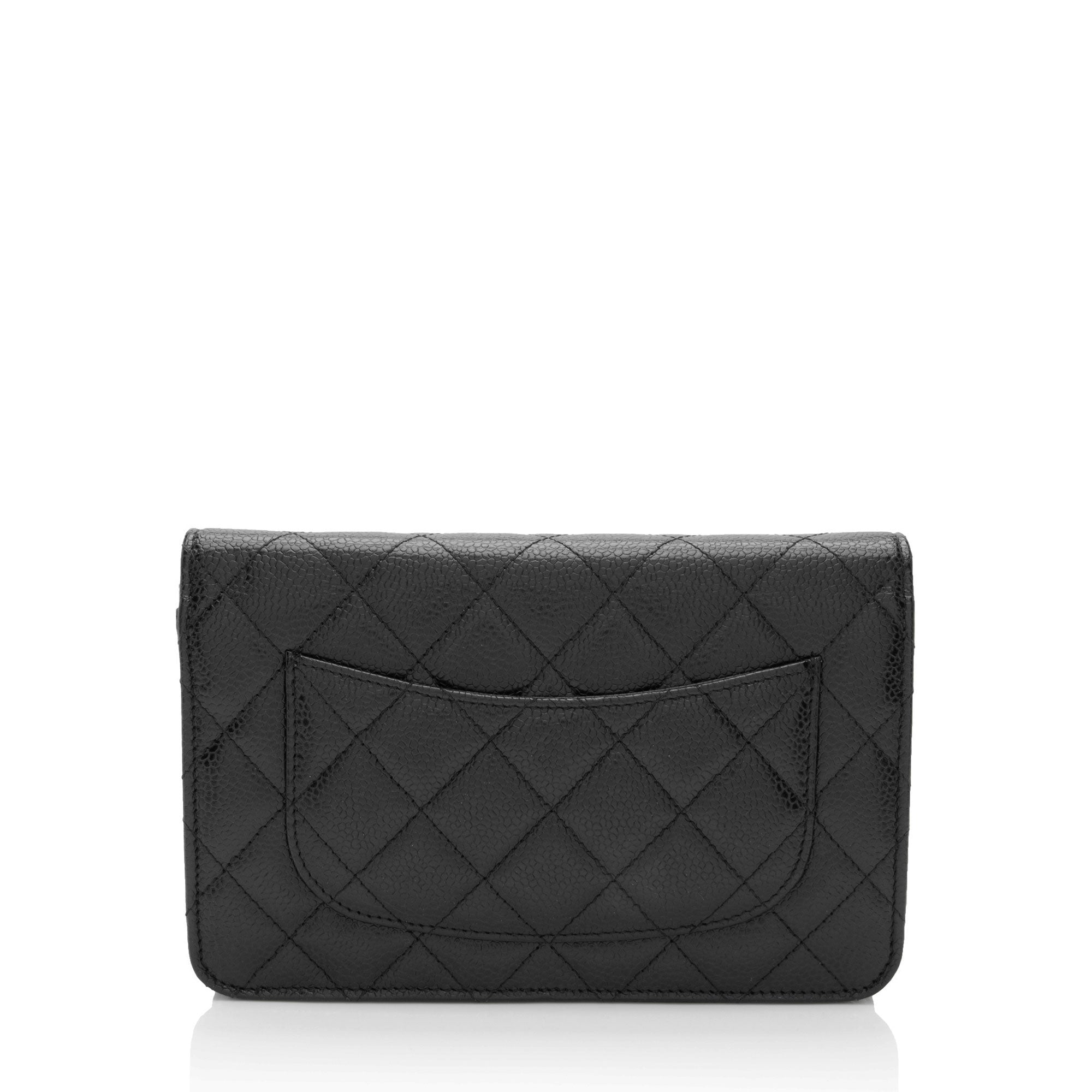Chanel Caviar Leather Classic Wallet on Chain (SHF-MzxmjN)