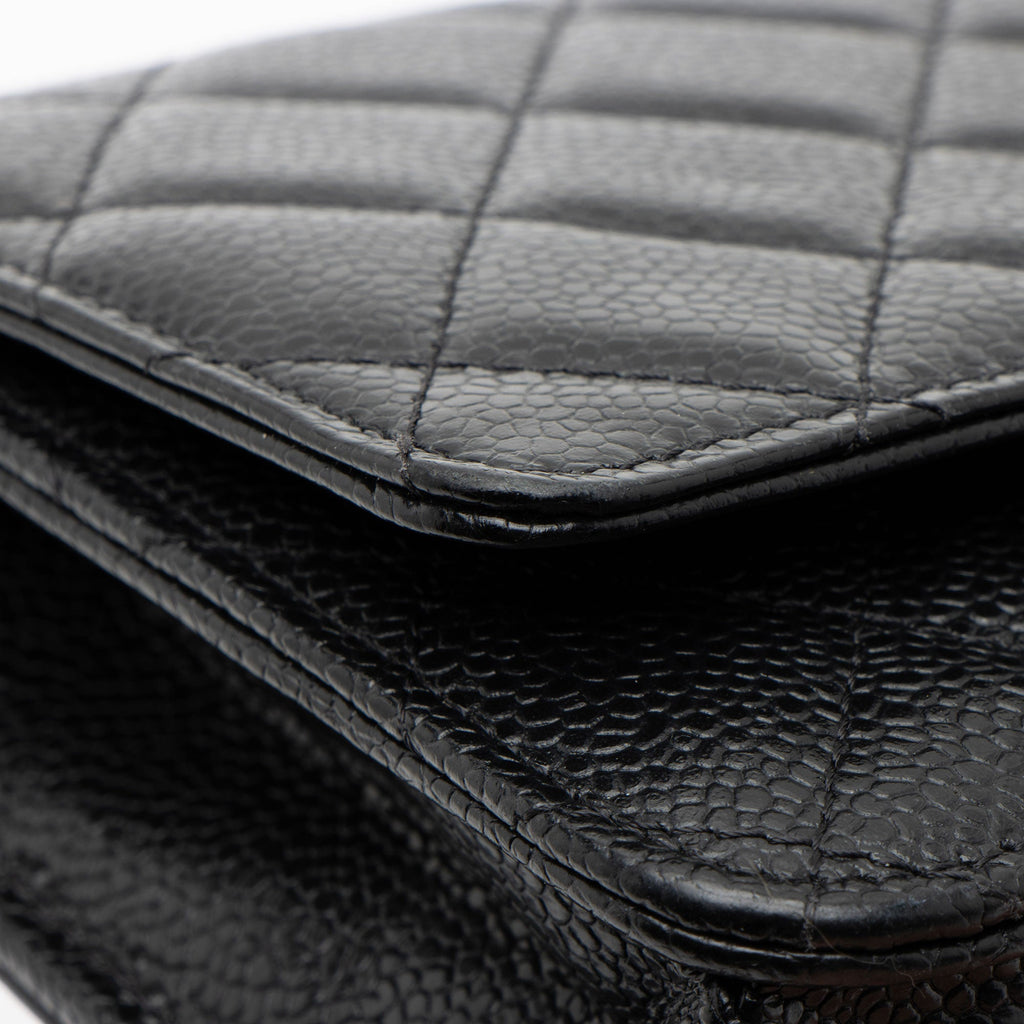 Chanel Caviar Leather Classic Wallet on Chain (SHF-MzxmjN)