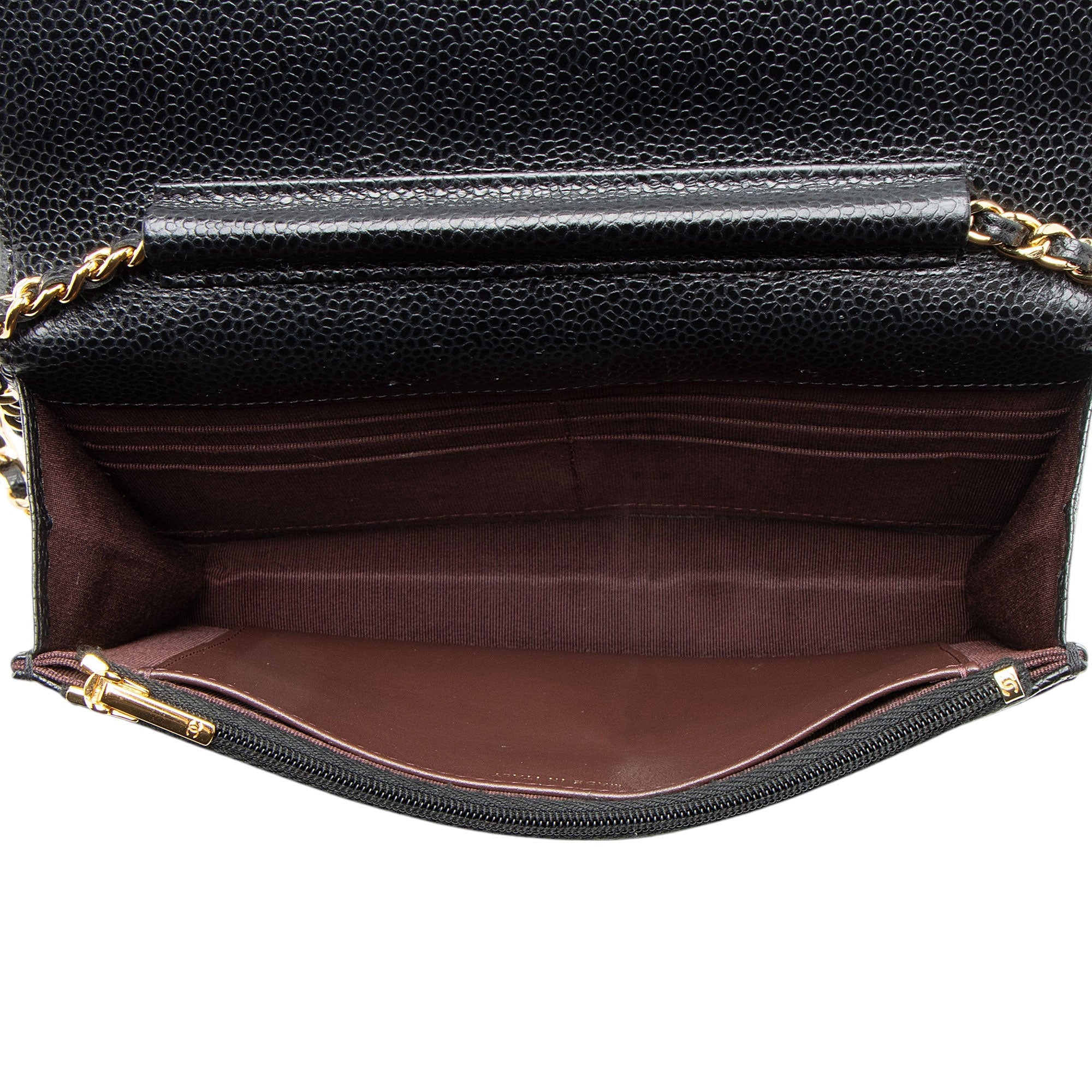 Chanel Caviar Leather Classic Wallet on Chain (SHF-MzxmjN)