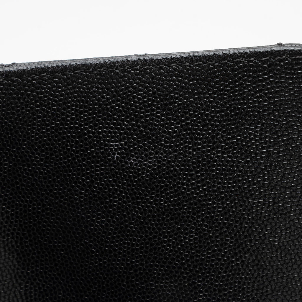 Chanel Caviar Leather Coco Top Handle Medium Flap Bag (SHF-xxvlCu)