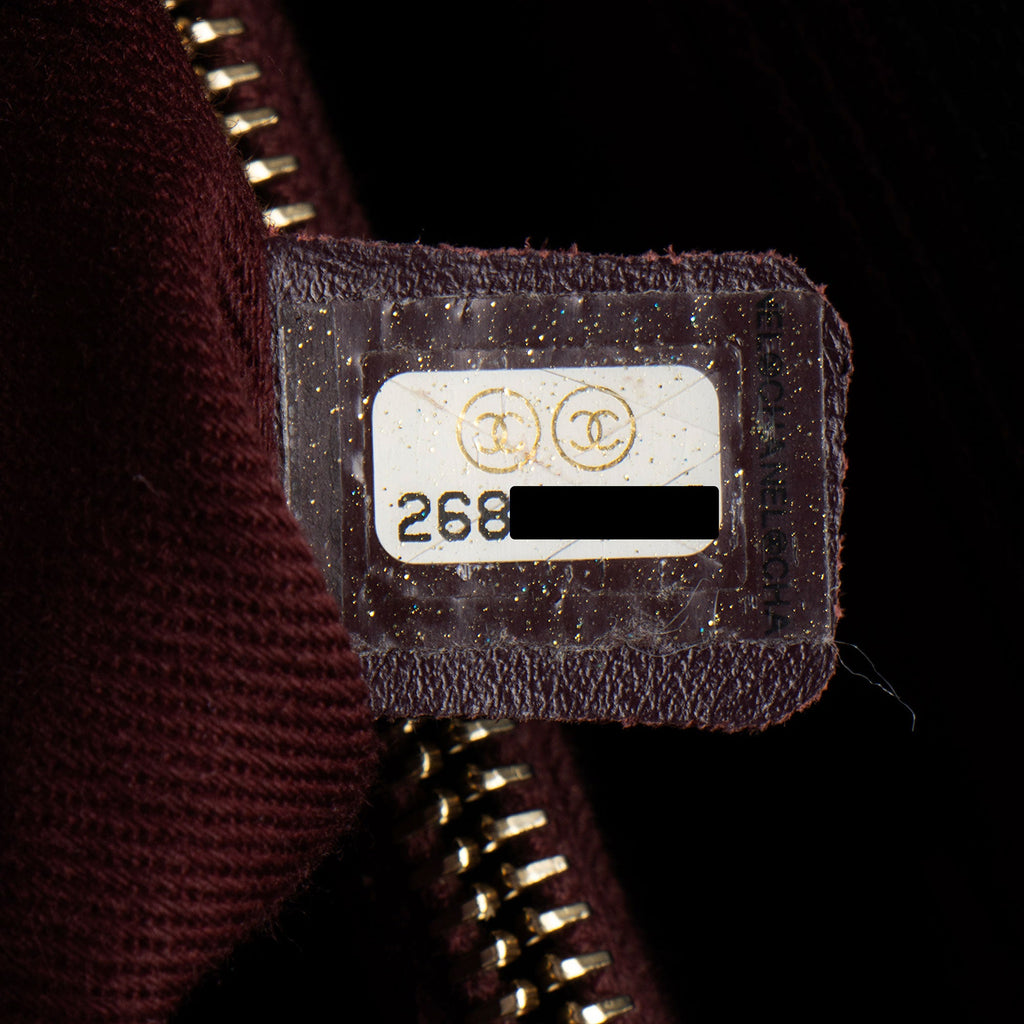 Chanel Caviar Leather Coco Top Handle Medium Flap Bag