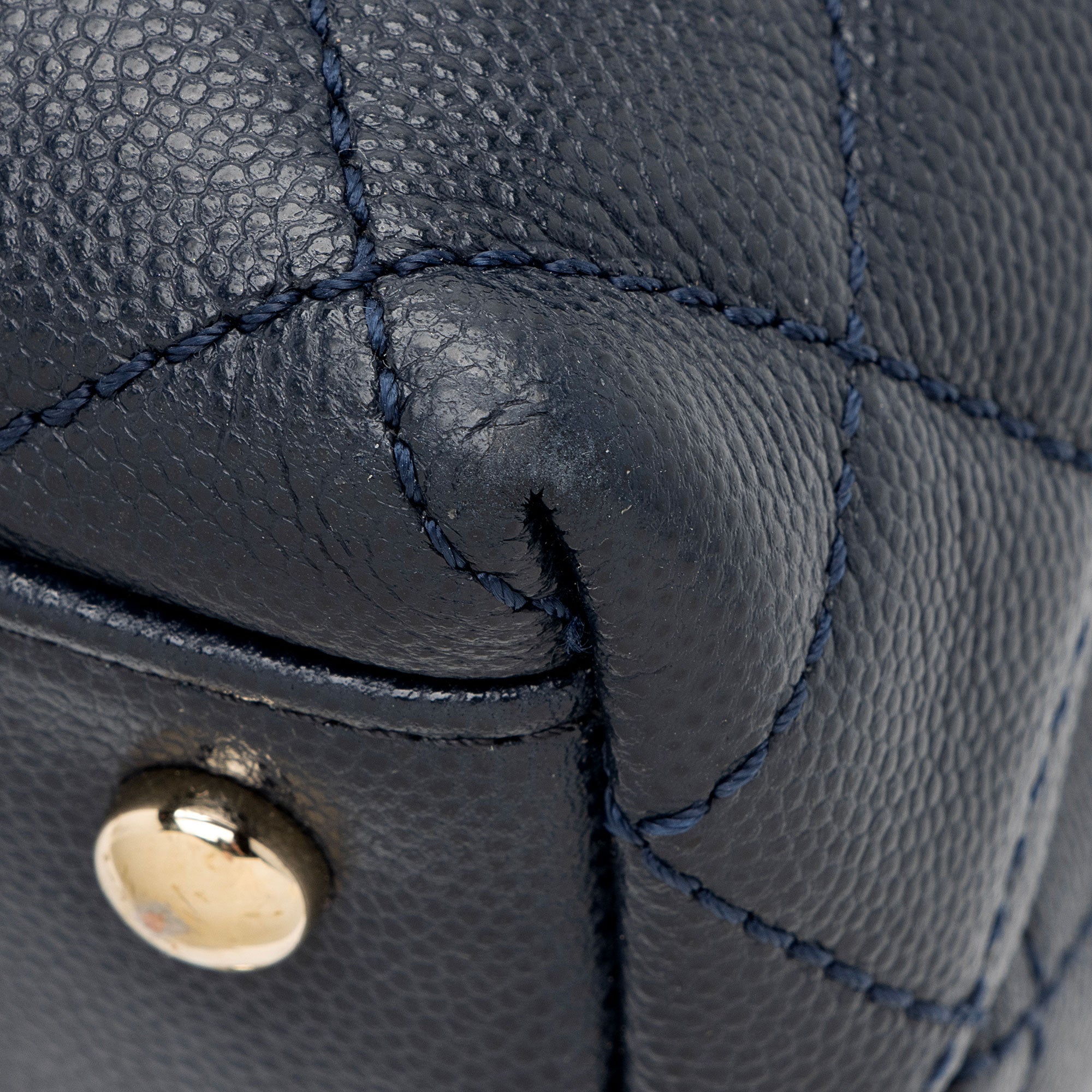 Chanel Caviar Leather Coco Top Handle Mini Flap Bag