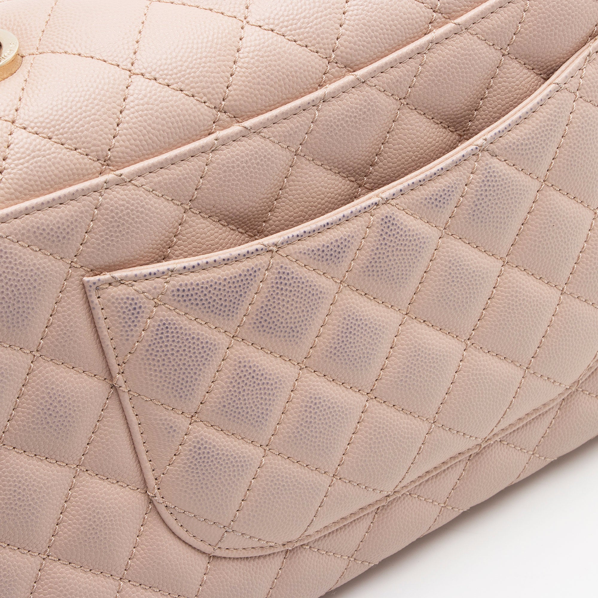 Chanel Caviar Leather Coco Top Handle Small Flap Bag
