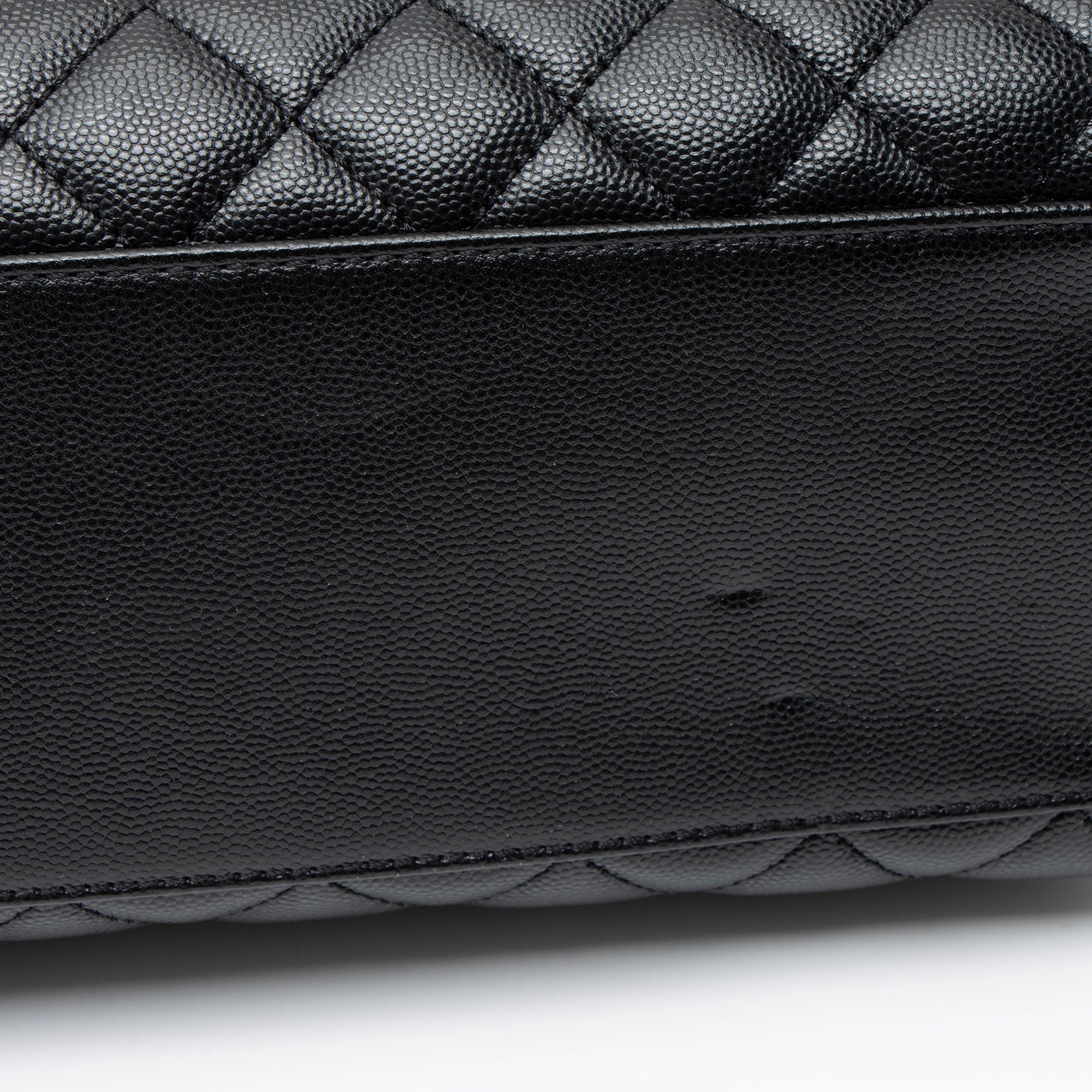 Chanel Caviar Leather Coco Top Handle Small Flap Bag
