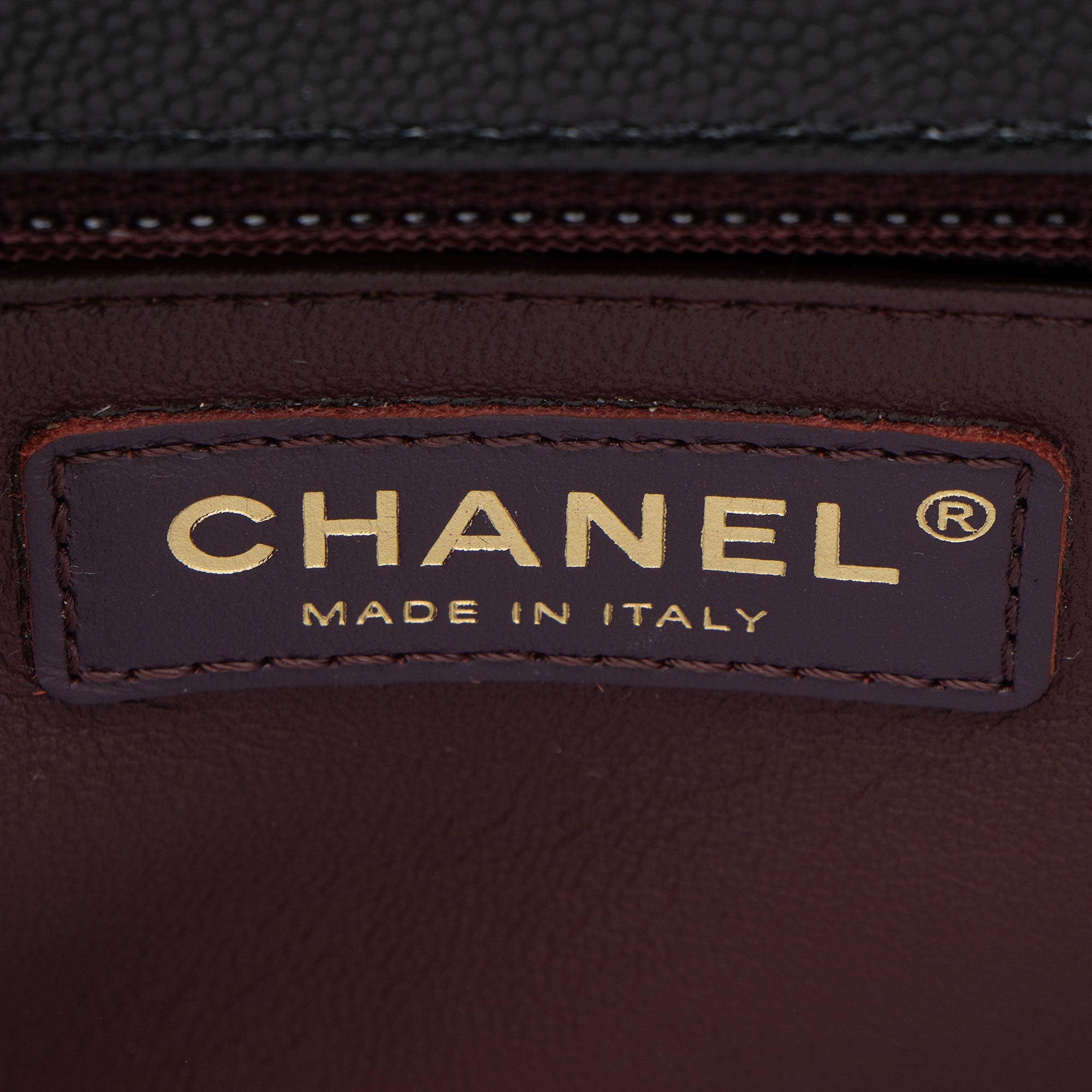 Chanel Caviar Leather Coco Top Handle Small Flap Bag