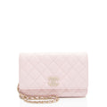 Chanel Caviar Leather Crystal CC Wallet on Chain