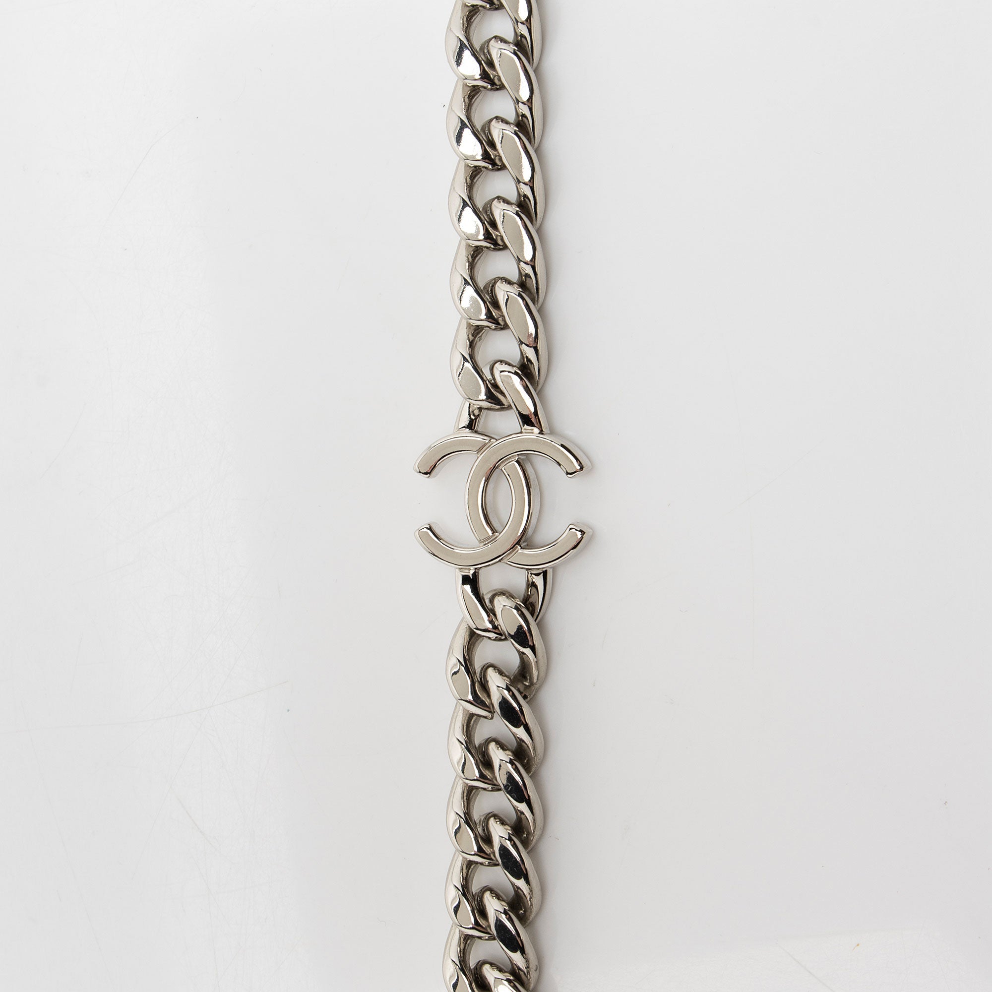 Chanel Caviar Leather Enamel Coco Clutch on Chain