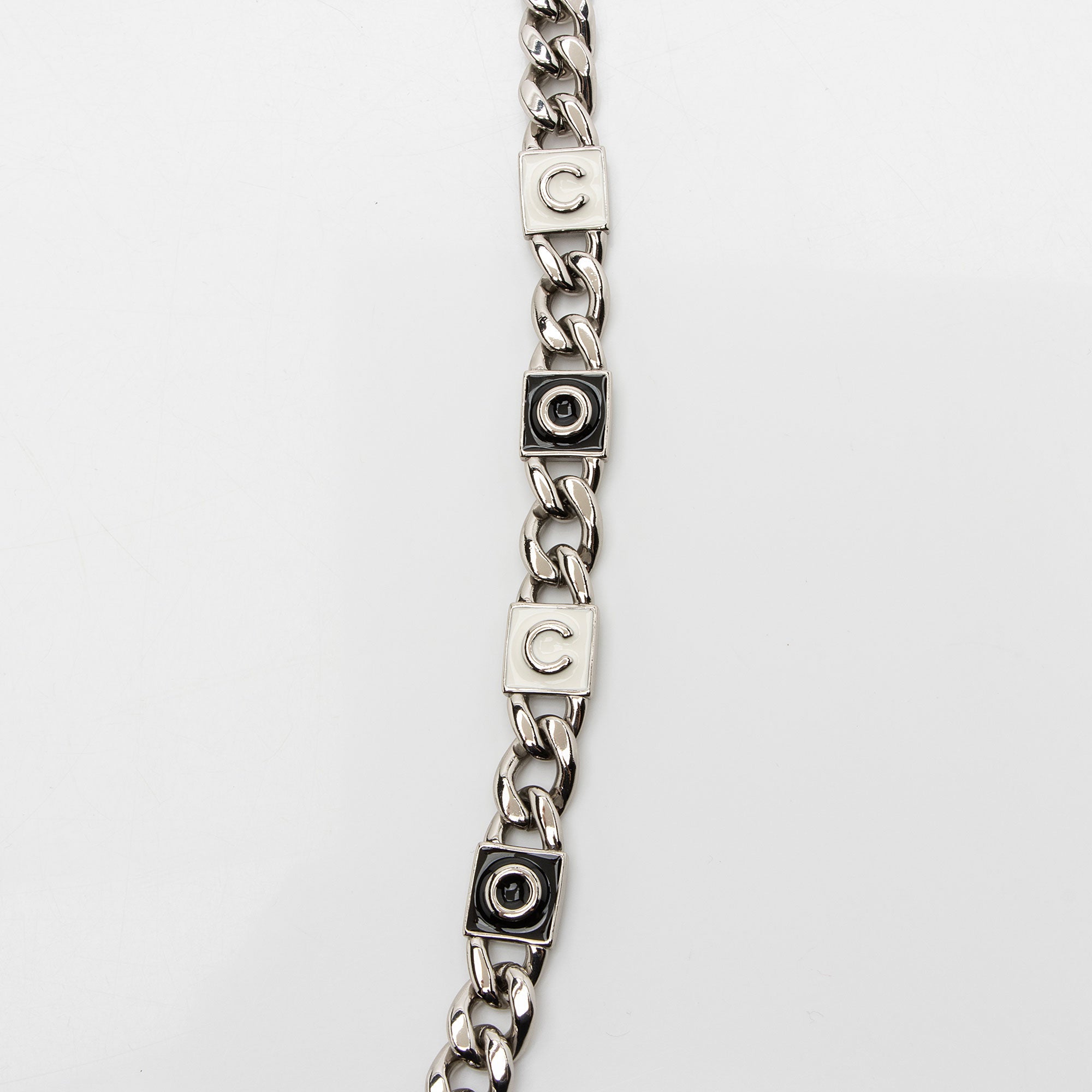 Chanel Caviar Leather Enamel Coco Clutch on Chain
