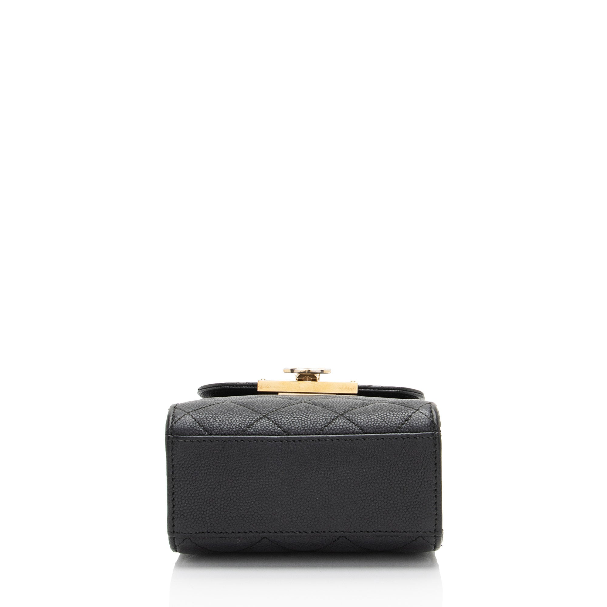 Chanel Caviar Leather Golden Class Phone Holder Crossbody (SHF-d2hiJL)