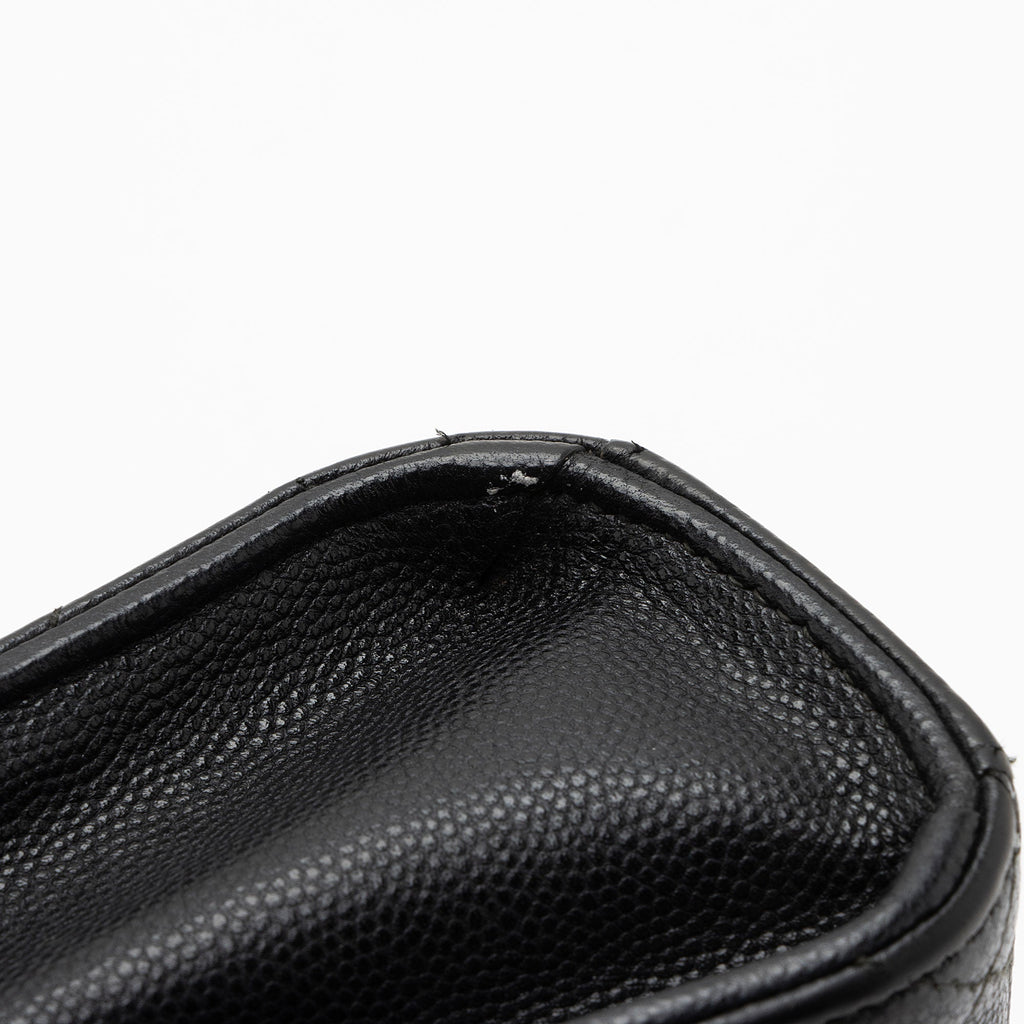 Chanel Caviar Leather Golden Class Phone Holder Crossbody (SHF-d2hiJL)