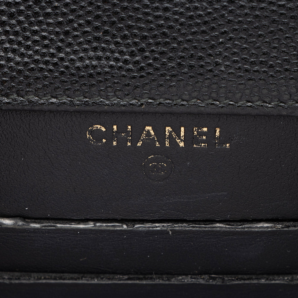 Chanel Caviar Leather Golden Class Phone Holder Crossbody (SHF-d2hiJL)
