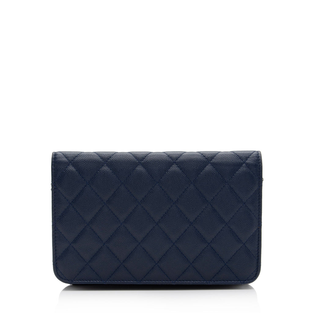 Chanel Caviar Leather Golden Class Wallet on Chain Bag (SHF-fsAuGH)