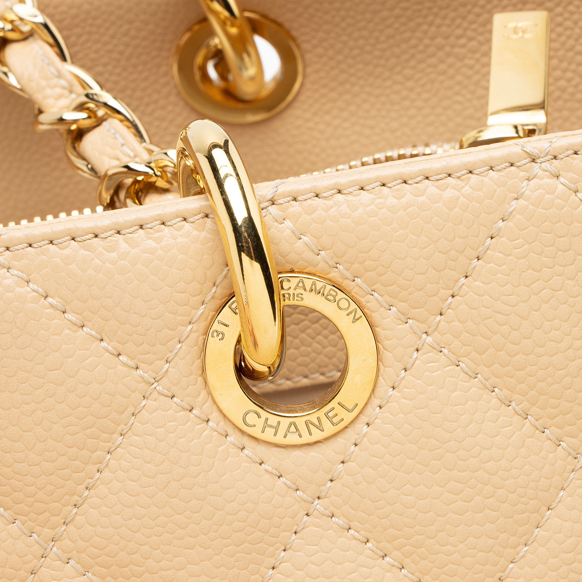 Chanel Caviar Leather Grand Shopping Tote