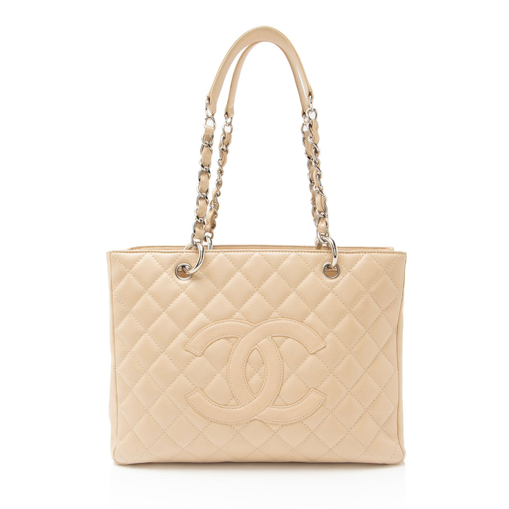 Chanel Caviar Leather Grand Shopping Tote