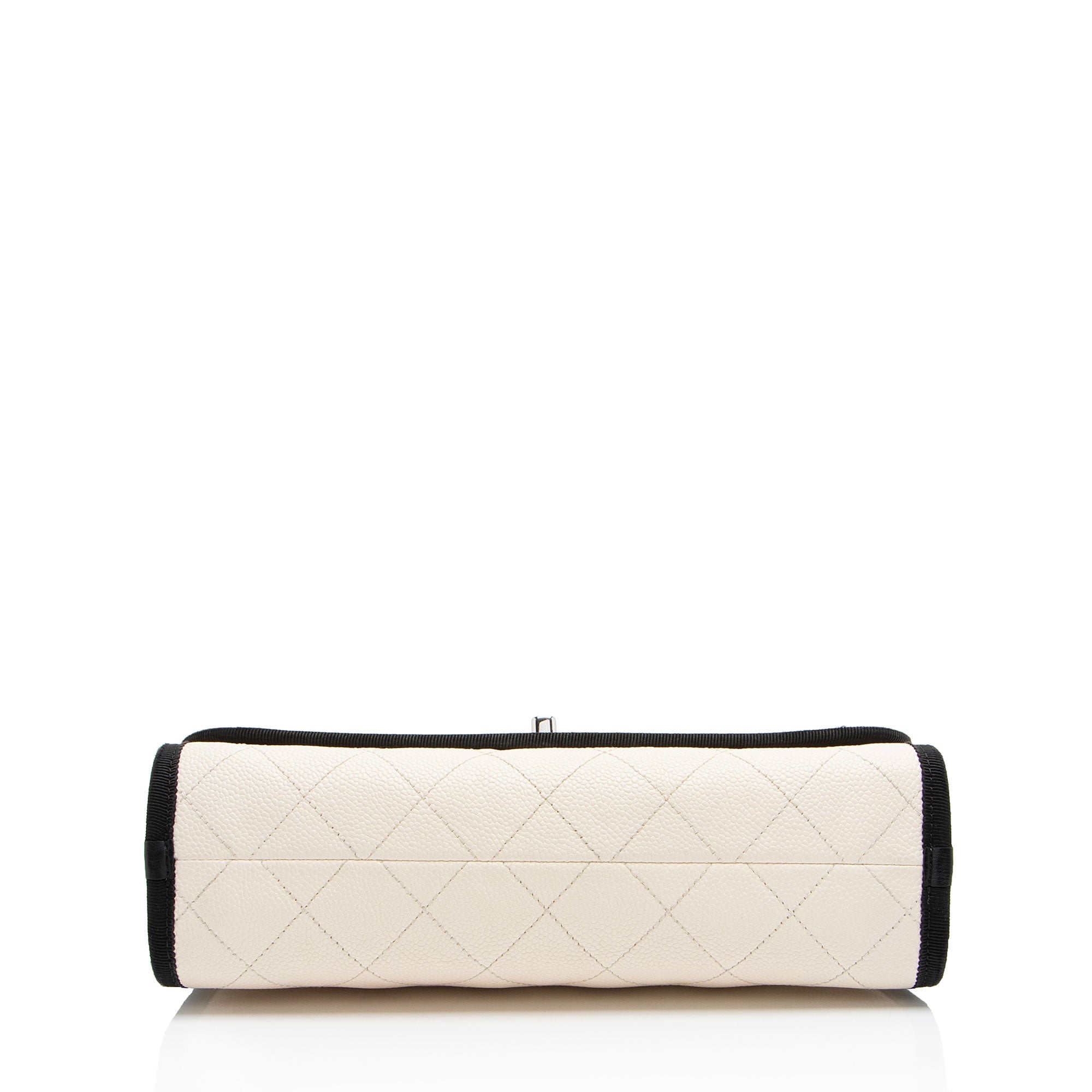 Chanel Caviar Leather Grosgrain CC Top Handle
