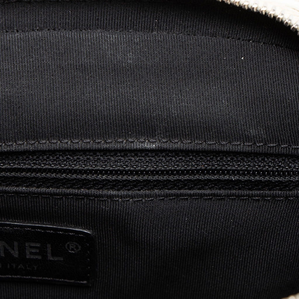 Chanel Caviar Leather Grosgrain CC Top Handle