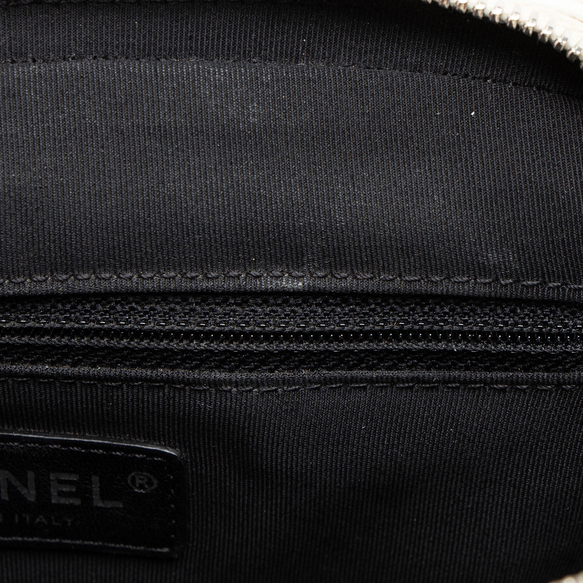 Chanel Caviar Leather Grosgrain CC Top Handle