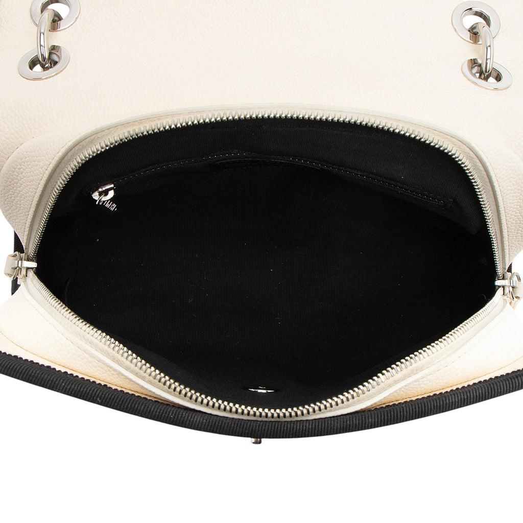 Chanel Caviar Leather Grosgrain CC Top Handle