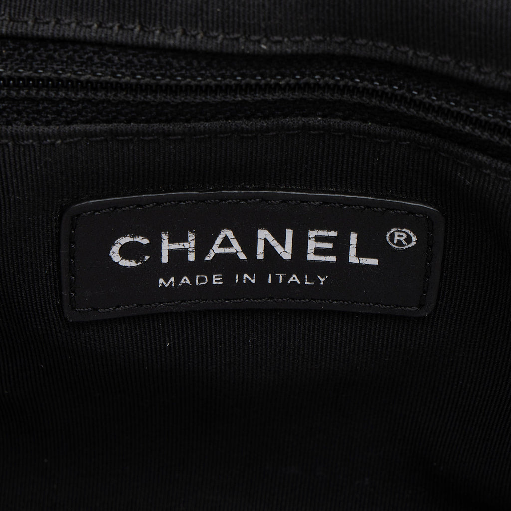 Chanel Caviar Leather Grosgrain CC Top Handle