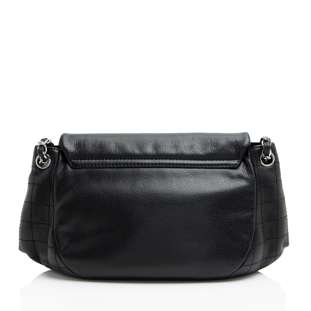 Chanel Caviar Leather Half Moon Shoulder Bag