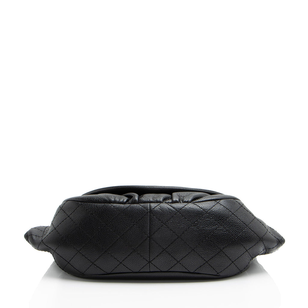 Chanel Caviar Leather Half Moon Shoulder Bag
