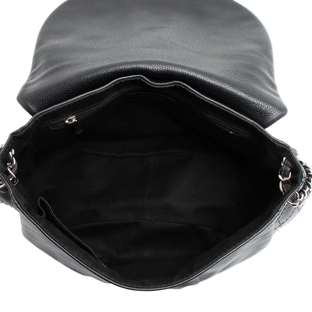 Chanel Caviar Leather Half Moon Shoulder Bag