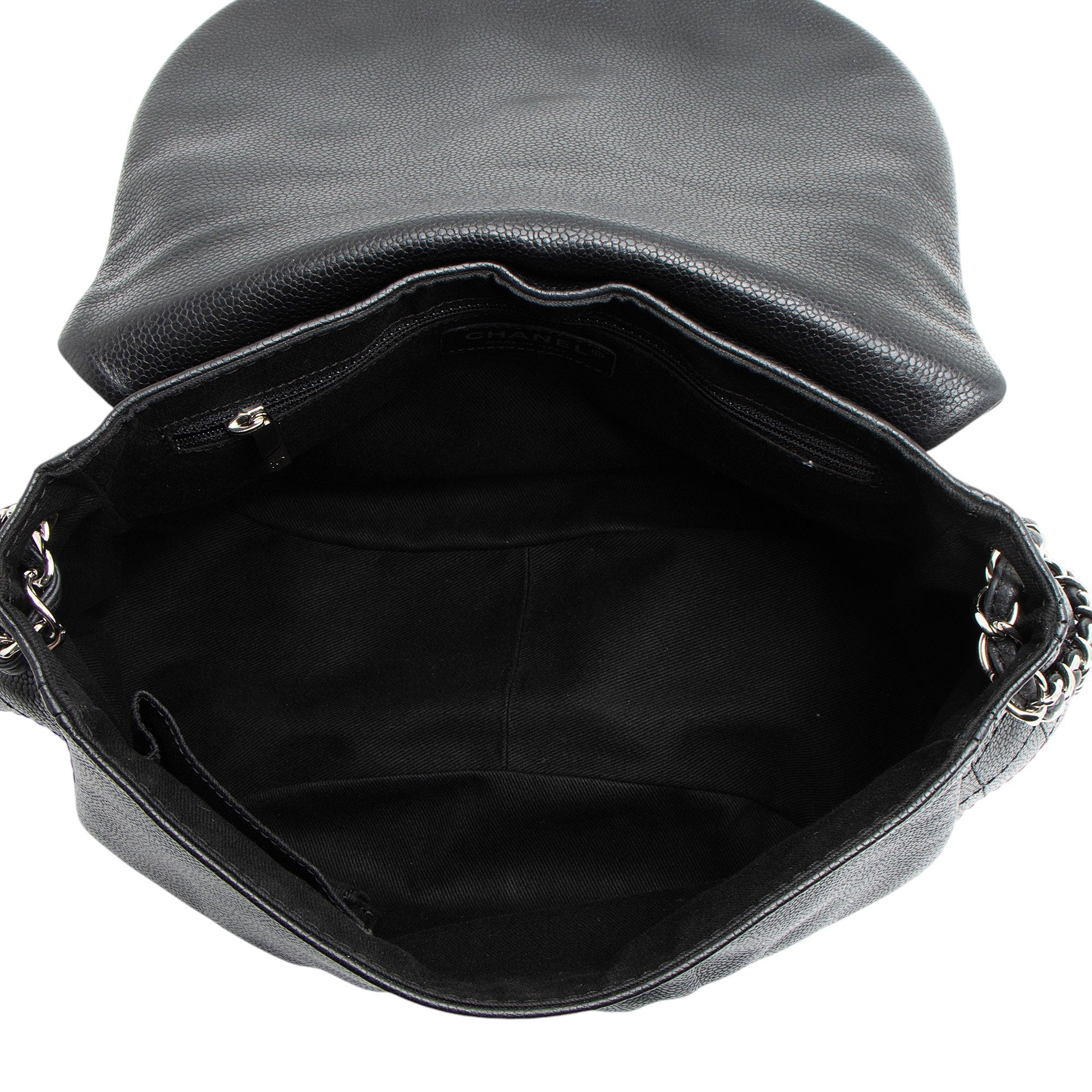 Chanel Caviar Leather Half Moon Shoulder Bag