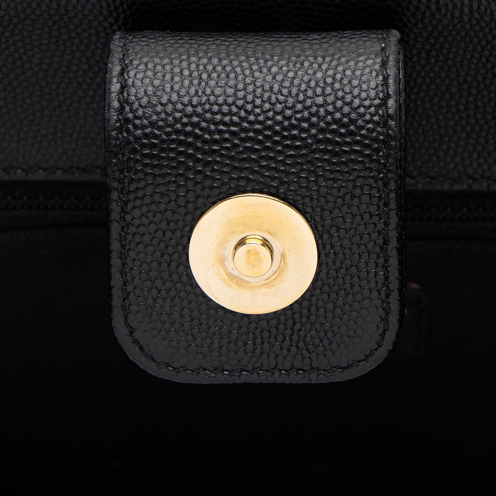 Chanel Caviar Leather In Out Flap Shopping Tote