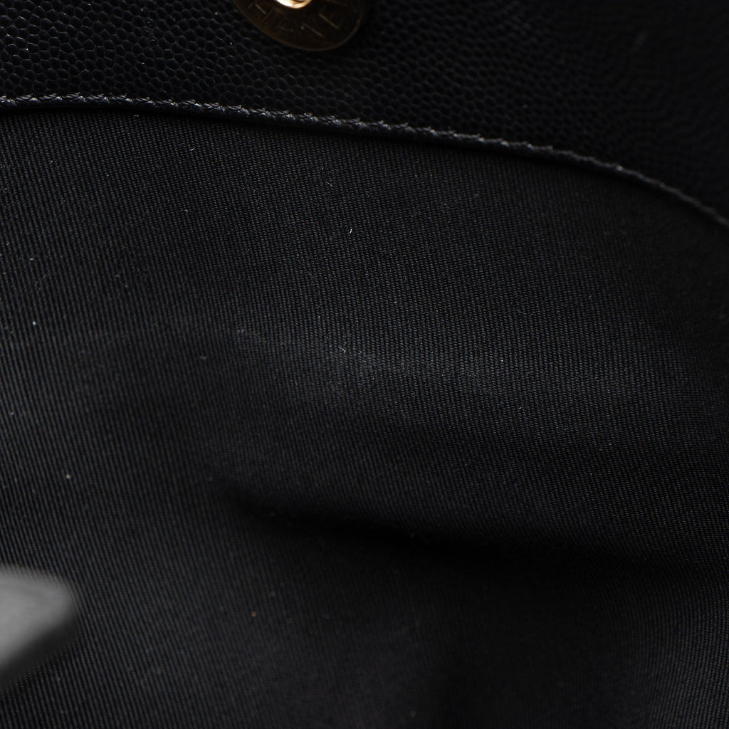 Chanel Caviar Leather In Out Flap Shopping Tote