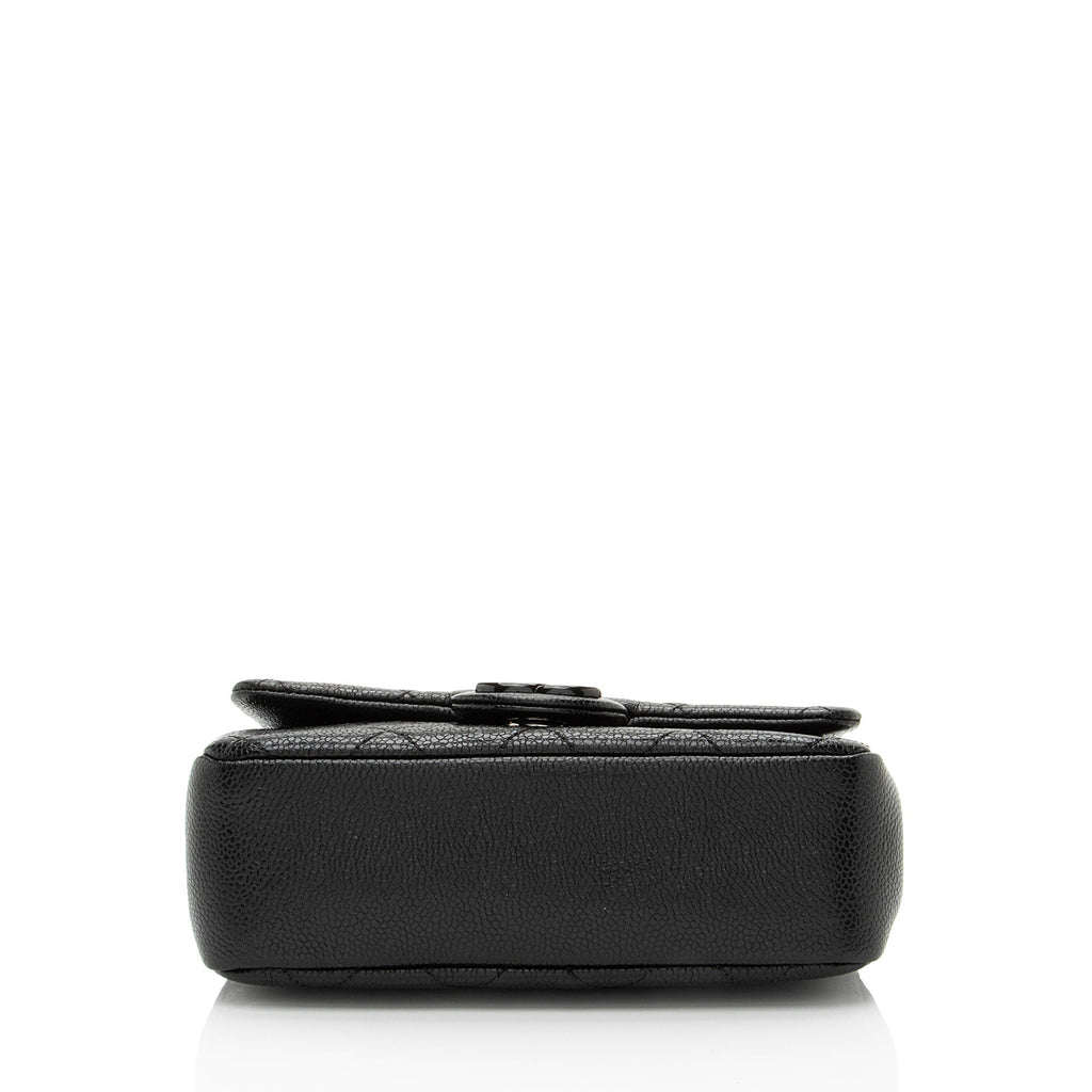 Chanel Caviar Leather Incognito Square Mini Flap Bag