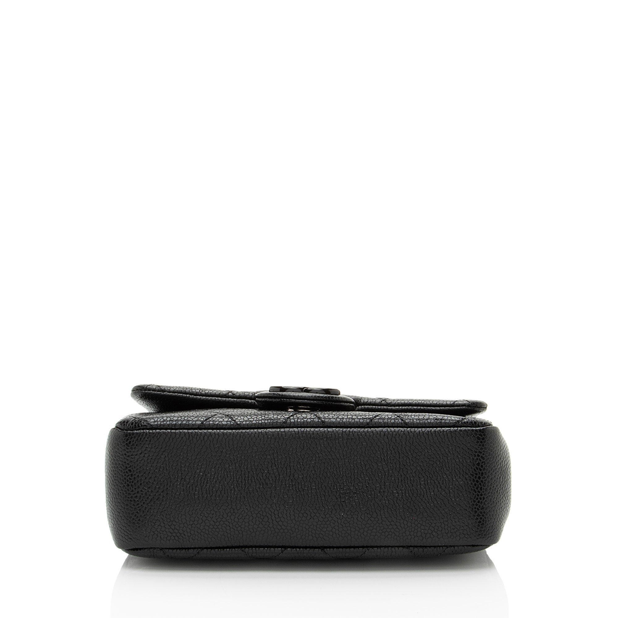 Chanel Caviar Leather Incognito Square Mini Flap Bag