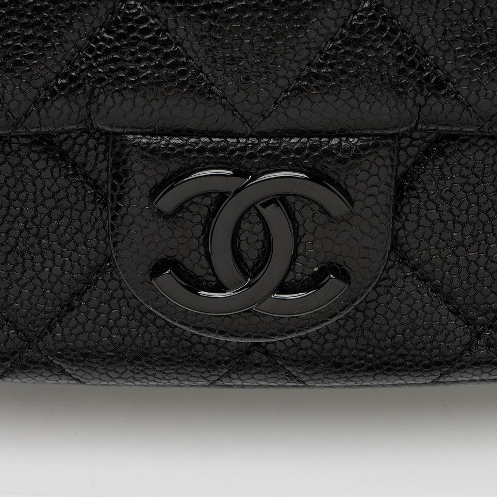 Chanel Caviar Leather Incognito Square Mini Flap Bag