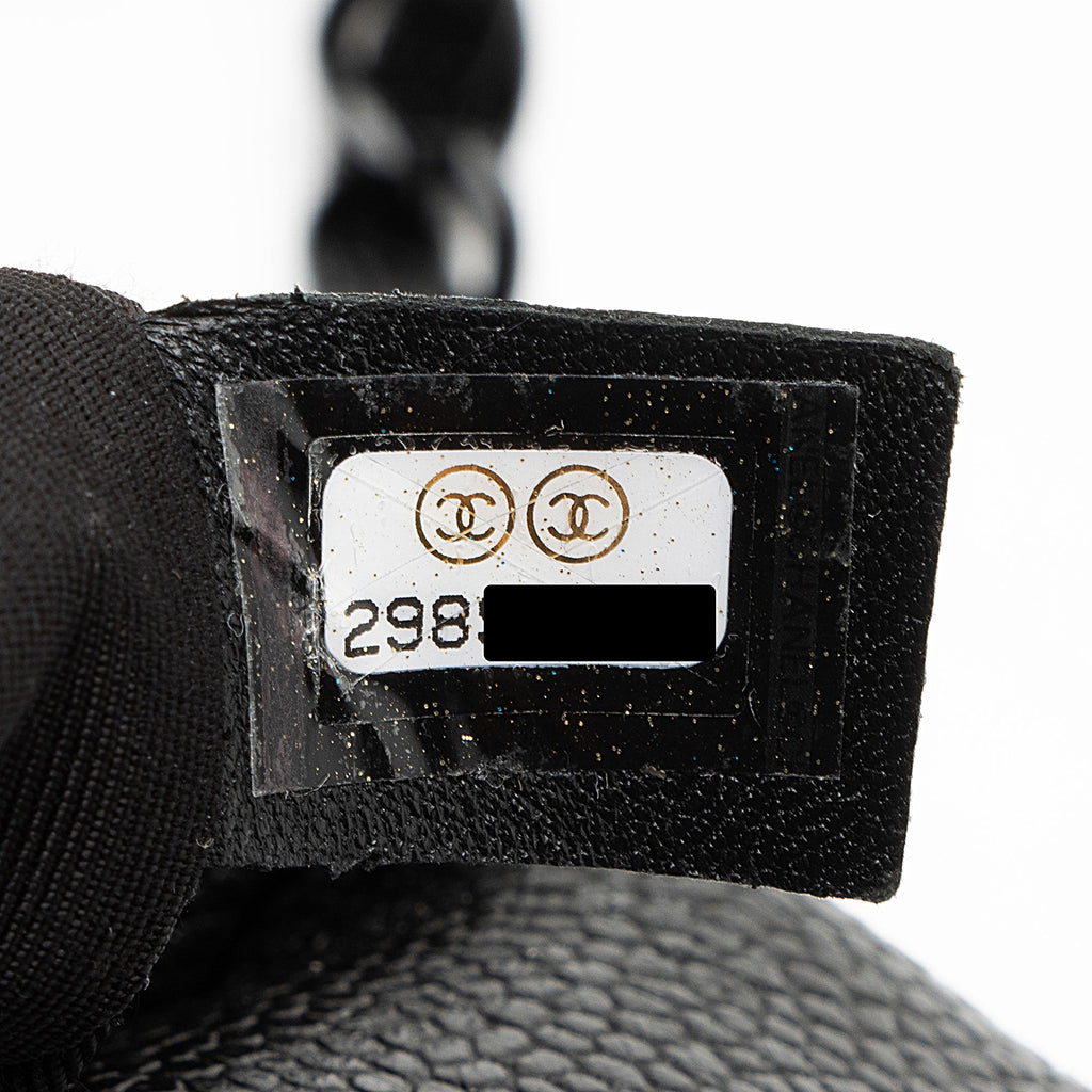 Chanel Caviar Leather Incognito Square Mini Flap Bag
