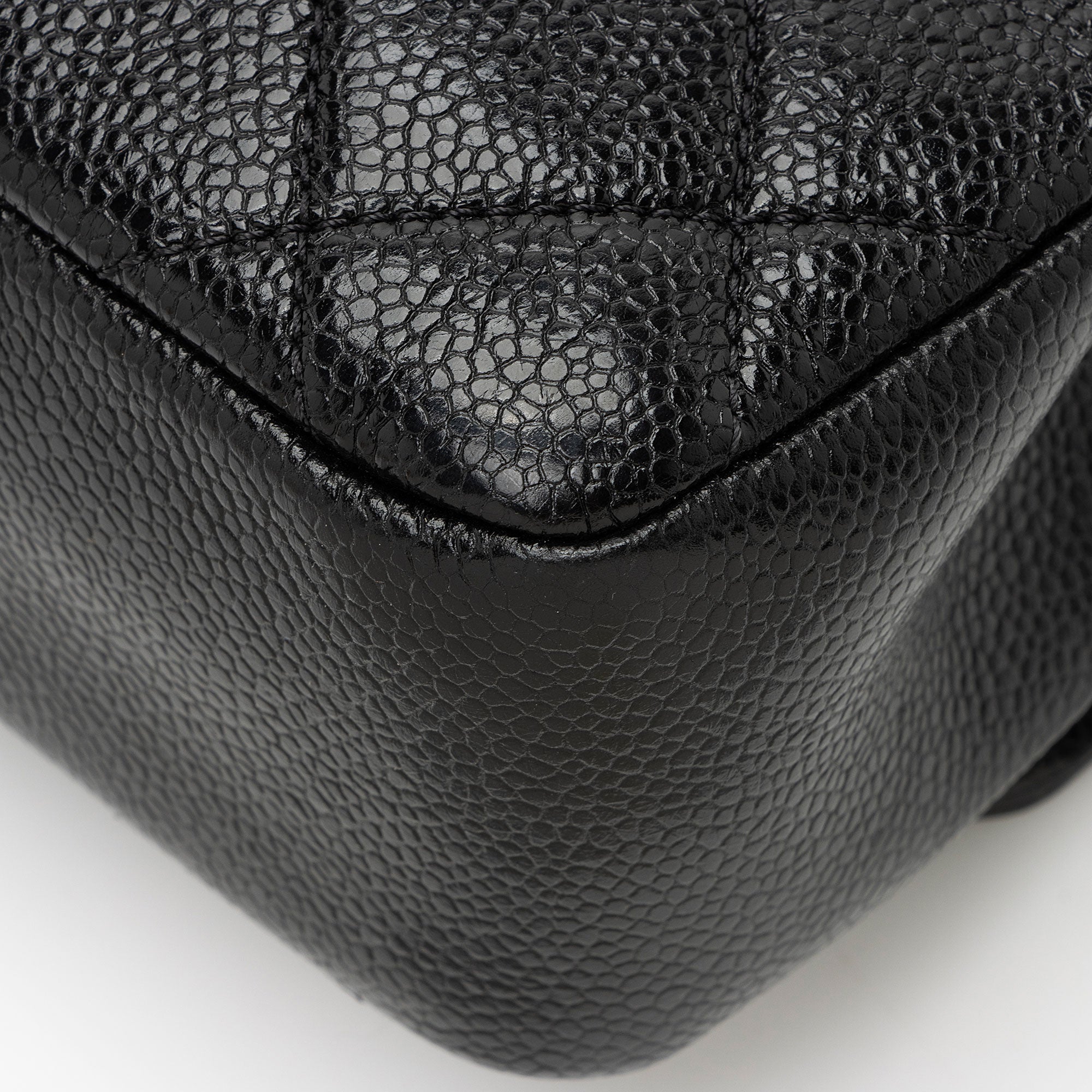 Chanel Caviar Leather Incognito Square Mini Flap Bag