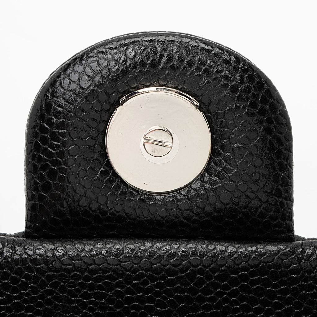 Chanel Caviar Leather Incognito Square Mini Flap Bag