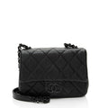 Chanel Caviar Leather Incognito Square Mini Flap Bag
