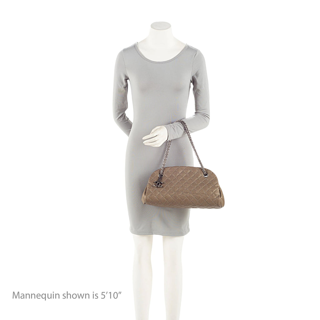 Chanel Caviar Leather Just Mademoiselle Bowler Bag