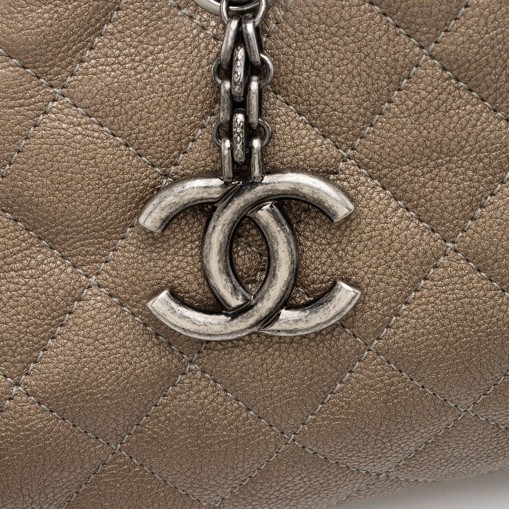 Chanel Caviar Leather Just Mademoiselle Bowler Bag