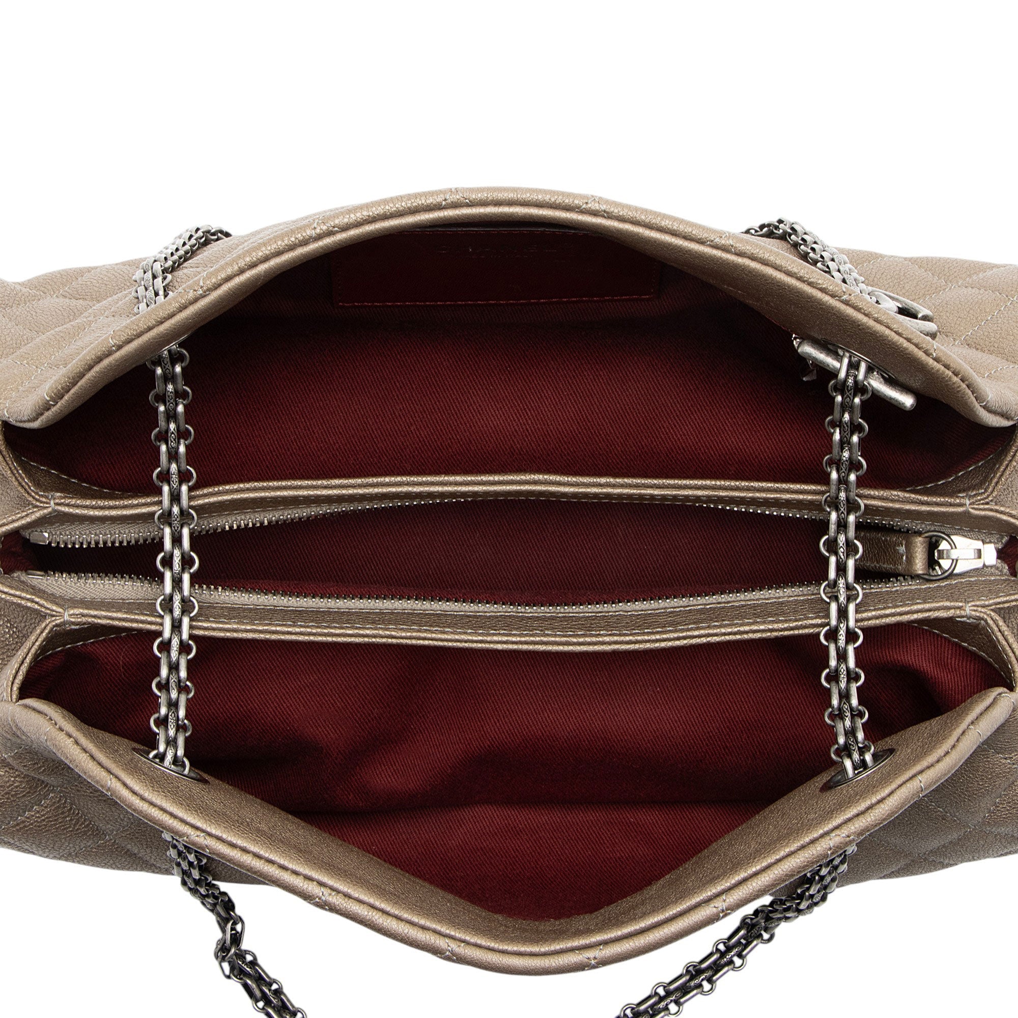 Chanel Caviar Leather Just Mademoiselle Bowler Bag