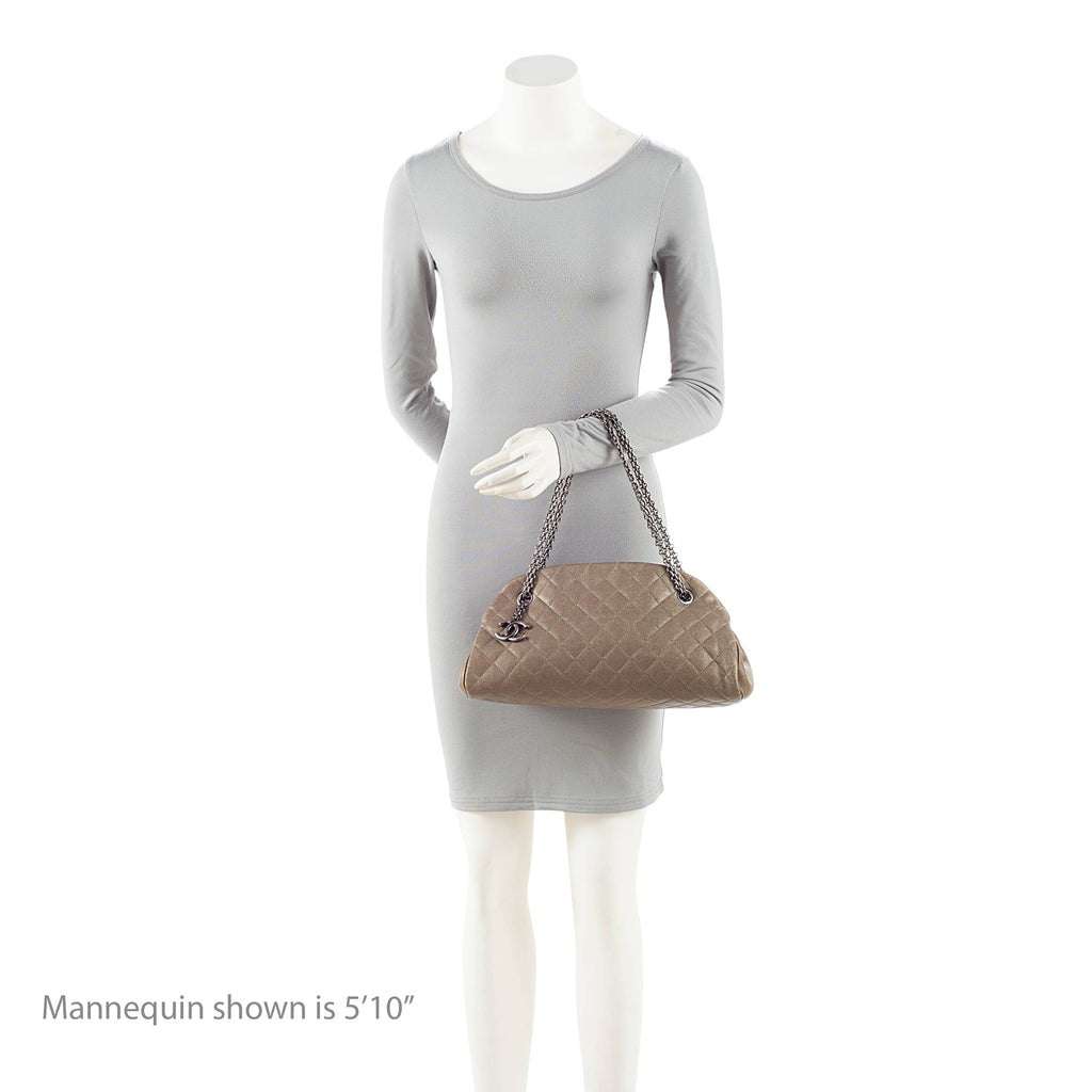 Chanel Caviar Leather Just Mademoiselle Bowler Bag