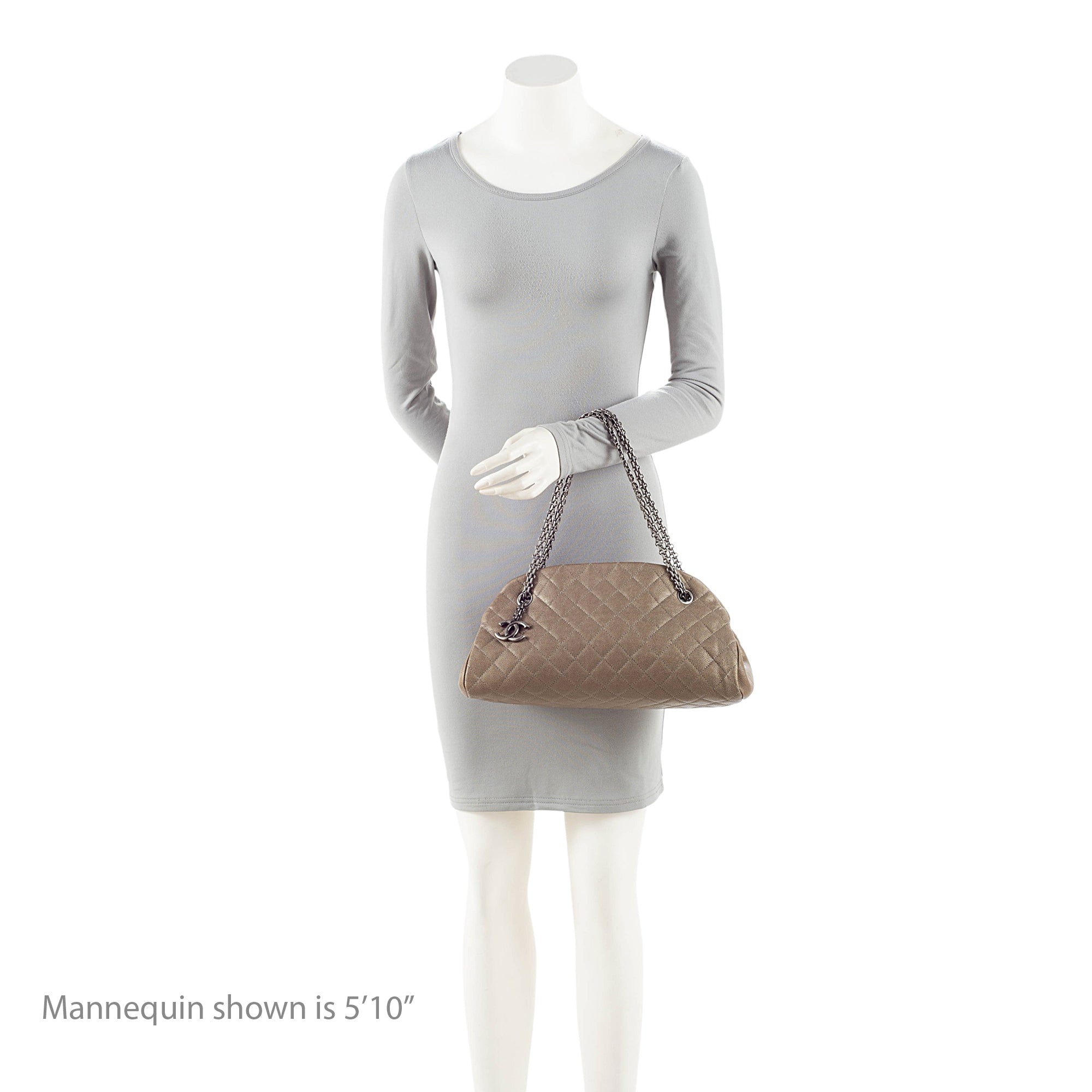 Chanel Caviar Leather Just Mademoiselle Bowler Bag