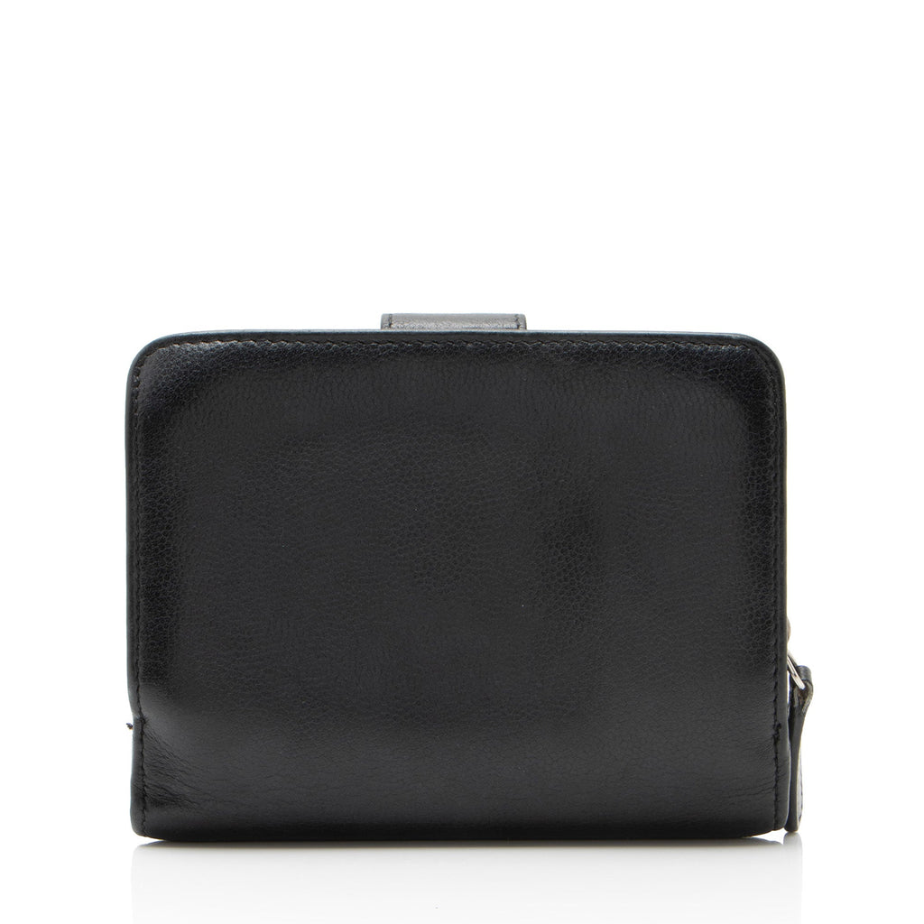 Chanel Caviar Leather L-Zip French Purse Wallet